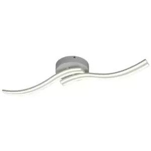 Image of 2 Light Semi Flush Ceiling, Wall, 2 x 12W LED, 4000K, 1556lm, White - Luminosa Lighting