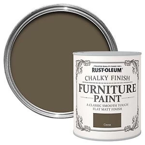 image of Rust-Oleum Cocoa Chalky effect Matt Furniture Paint 125ml