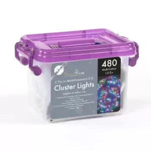 Image of Snowtime 480 Multi LED Chasing Cluster Lights