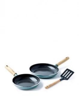 Greenpan Mayflower Healthy Ceramic Non-Stick 2 Piece Frying Pan Set With Spatula