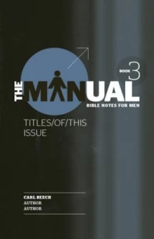 Image of The Manual - Book 3 - Son/see/surf by Carl Beech Book