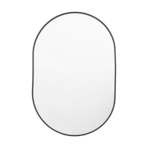 image of Gallery Interiors Yarlett Wall Mirror in Black / Small