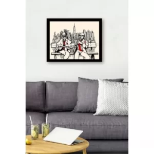 Image of SC0567 Multicolor Decorative Framed MDF Painting