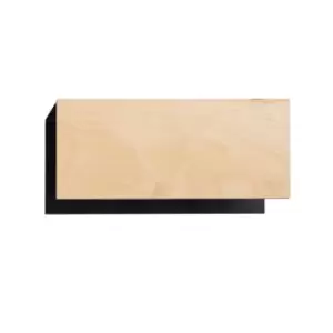 Image of Zaper Black Flush Wall Lamp 1x E27