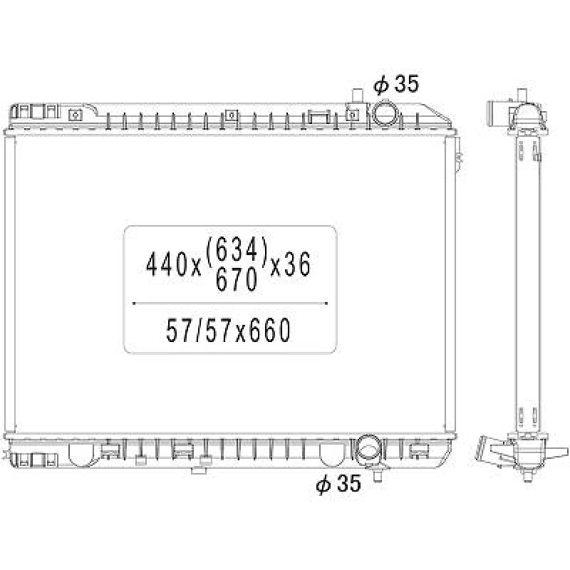 Image of Engine radiator DIEDERICHS DCM3818