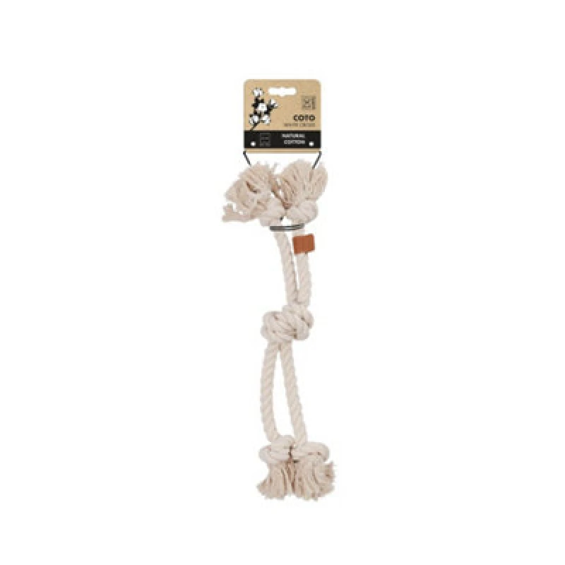 Image of M-Pets Coto Eco Rope Dog Toys White Cross 60Cm