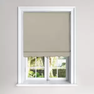 Image of Scalloped Taupe Roller Blind Brown