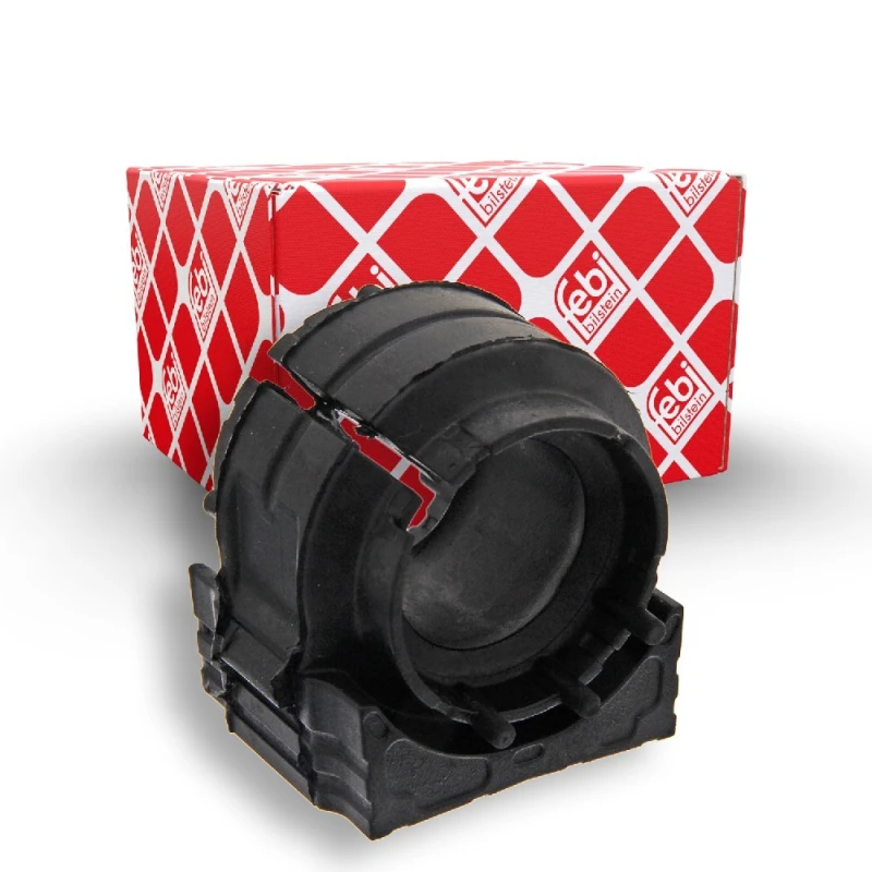 Image of FEBI BILSTEIN 37855 Stabilizer Bushes Front Axle, Rubber Rubber Anti-roll Bar Bush Kit (1334)
