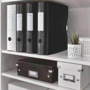Image of Leitz 180° Active WOW Lever Arch File. A4. 75 mm. Black. -