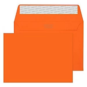 Image of Creative Bright Coloured Envelopes C6 Peel & Seal 114 x 162mm Plain 120 gsm Pumpkin Orange Pack of 500