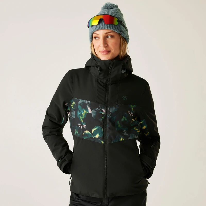 Image of Dare 2b Womens hooded ski jacket Dare 2B Iced Noir Female 36 DWP619-0EH