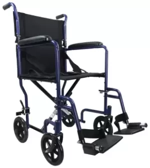 Image of Aidapt Steel Compact Blue Transit Chair