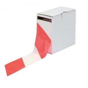 image of LSM Barrier Tape 75mm x 500m Red/White