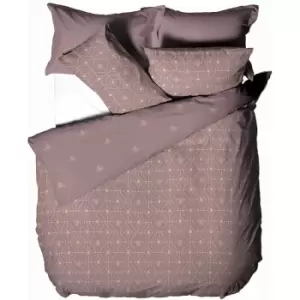 Image of Furn Bee Deco Duvet Cover Set (King) (Blush Red)