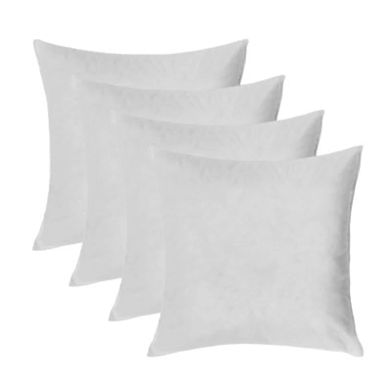 Image of OHS OHS 4 x Pack of Cushion Fillers Pads in White Size: 45cm x 45cm White 45cm x 45cm Unisex 5027434162383