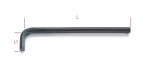 Image of Beta Tools 96 L 10mm Offset LONG Hexagon Key Wrench Burnished 000960900