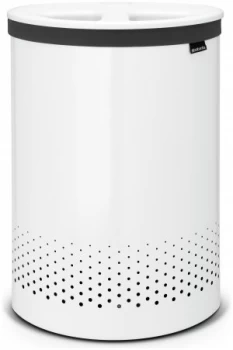 Image of Brabantia 55 Litre Laundry Bin Selector - White.