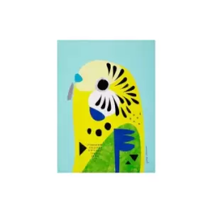 Image of Maxwell&williams - Pete Cromer Tea Towel Budgerigar