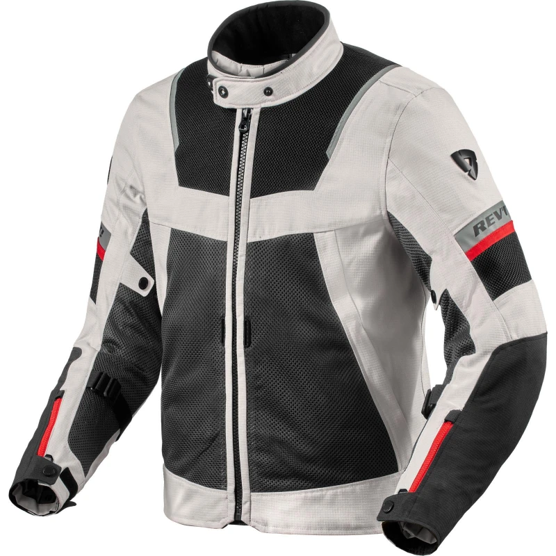 Image of REV'IT! Tornado 4 H2O Jacket Silver Black Size 2XL