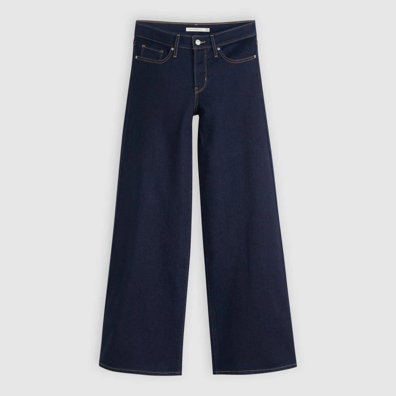 Image of Levis 318 Shaping Wide Leg Soft Blac Darkest Sky female 28 L30