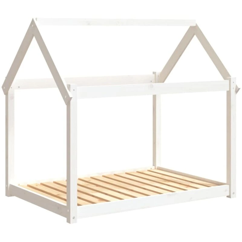 Image of VIDAXL Vidaxl - Dog Bed White 111x80x100cm Solid Wood Pine 8720287207153