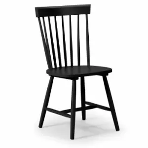 Julian Bowen Set Of 4 Torino Black Chairs