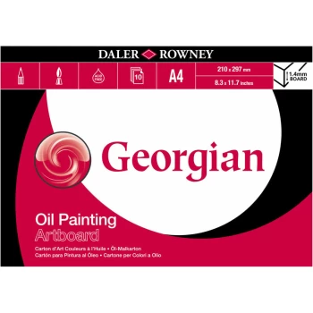 Image of Daler Rowney - Daler-Rowney Georgian Artboard Pad A4 10 Sheets