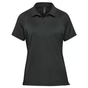 image of Stormtech Womens/Ladies Milano Sports Polo Shirt (L) (Black)