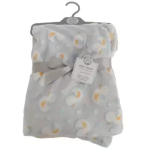 Image of Snuggle Baby Baby Boys/Girls Duck Design Wrap (75cm x 100cm) (Grey/Blue/Yellow)