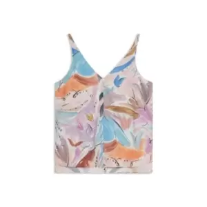 Image of Ted Baker Summor Print Cami Top - White