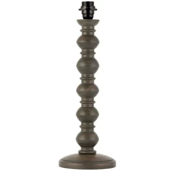 Image of Endon Joss - 1 Light Table Light Dark Grey Wash Wood (Base only), E27