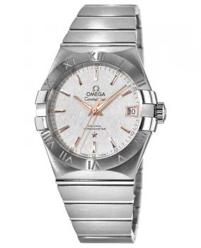 image of Omega Constellation Automatic Chronometer 38mm White Dial Stainless Steel Mens Watch 123.10.38.21.02.002 123.10.38.21.02.002