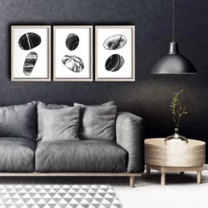 Image of 3PKCT-018 Multicolor Decorative Framed MDF Painting (3 Pieces)