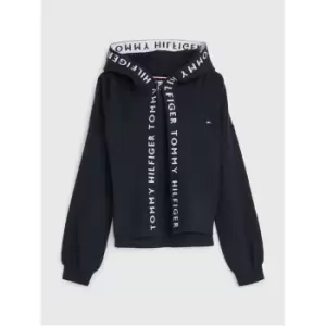 Image of Tommy Hilfiger Branded Rib Cardigan - Blue