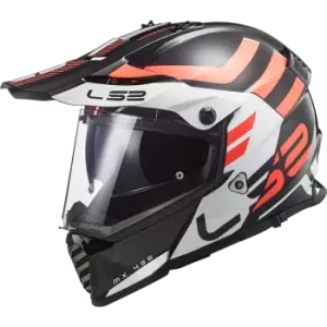 Image of LS2 MX436 Pioneer Evo Adventurer Black White 2XL