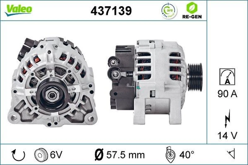 Image of Alternator VALEO 437139