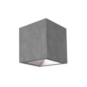 image of Simenti LED Outdoor Wall Light Cement Grey IP65