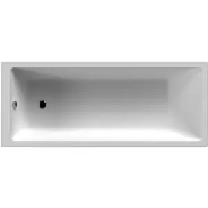 Nuie Linton Thin Edge Single Ended Rectangular Bath 1700mm x 700mm - Acrylic