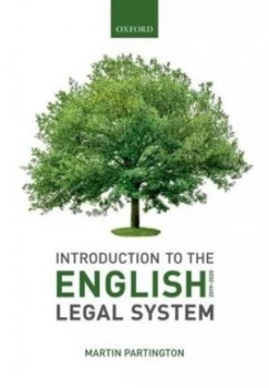 Image of Introduction to the English legal system 2019-2020 by Martin Partington