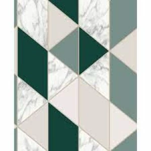 Image of Fresco Marble Geometric Wallpaper