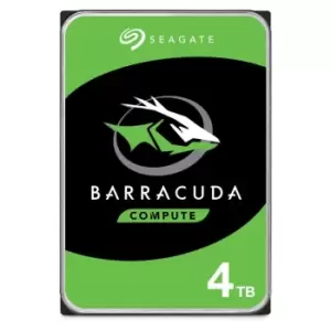 Image of Seagate BarraCuda 4TB SATA III 3.5" Hard Drive - 5400RPM, 256MB Cache