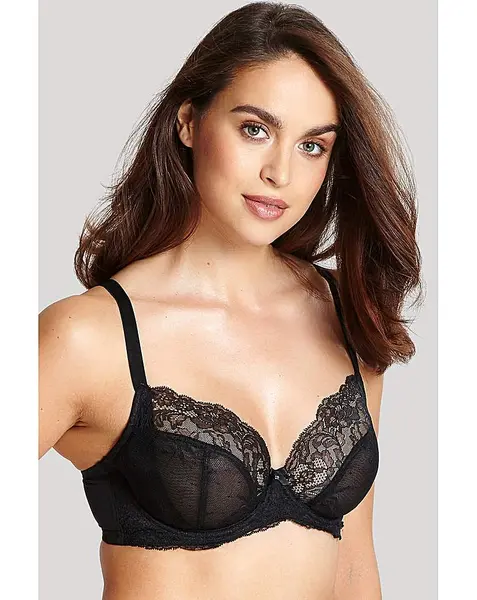 Image of Panache Ana Lace Plunge Bra Black Female 36G LJ27836