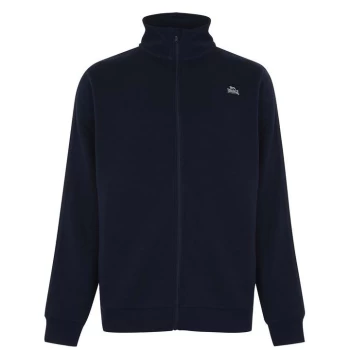 image of Lonsdale 2 Stripe Zip Sweatshirt Mens - Navy/White