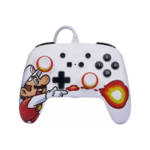 Image of Switch Enhanced Wired Controller - Fireball Mario for Switch