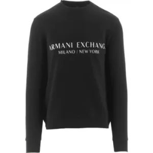 Image of Armani Exchange Black Logo Sweatshirt
