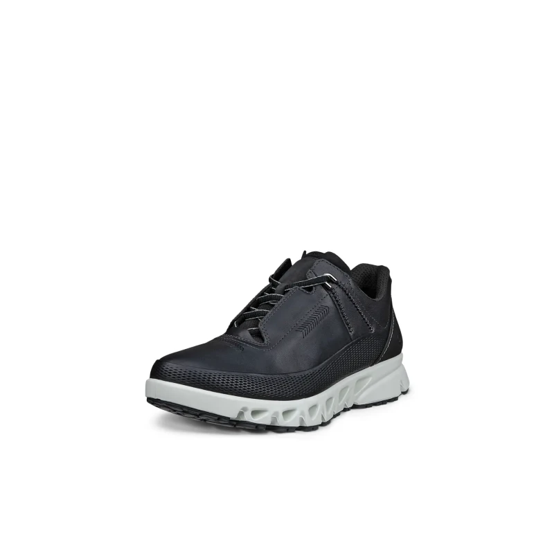 Image of Ecco Multi Vent 880123 Leather Womens Comfort Trainers - Black - Size:UK 4.5