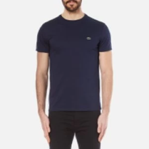 Image of Lacoste Mens Classic Pima T-Shirt - Navy - 4/M