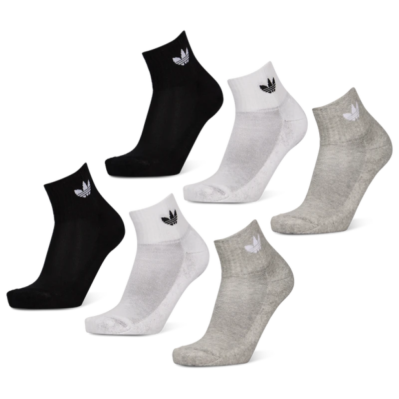 Image of Adidas Originals Mid Ankle 6 Pair Socks White XL
