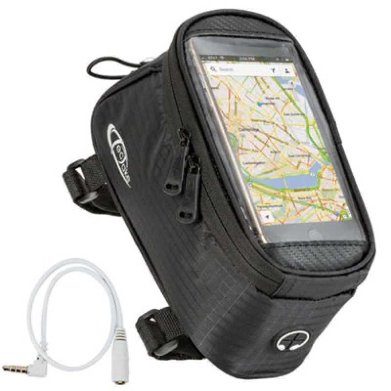 Image of Tectake Phone Holder For Bike 20.5 X 10 X 10.5cm - Black