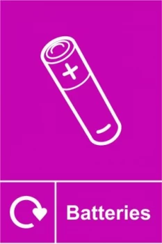 Image of Spectrum Recycling Sign - Batteries RPVC